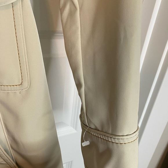 * NEW Vintage Merona Trench Coat Cream Size S - Picture 4 of 9